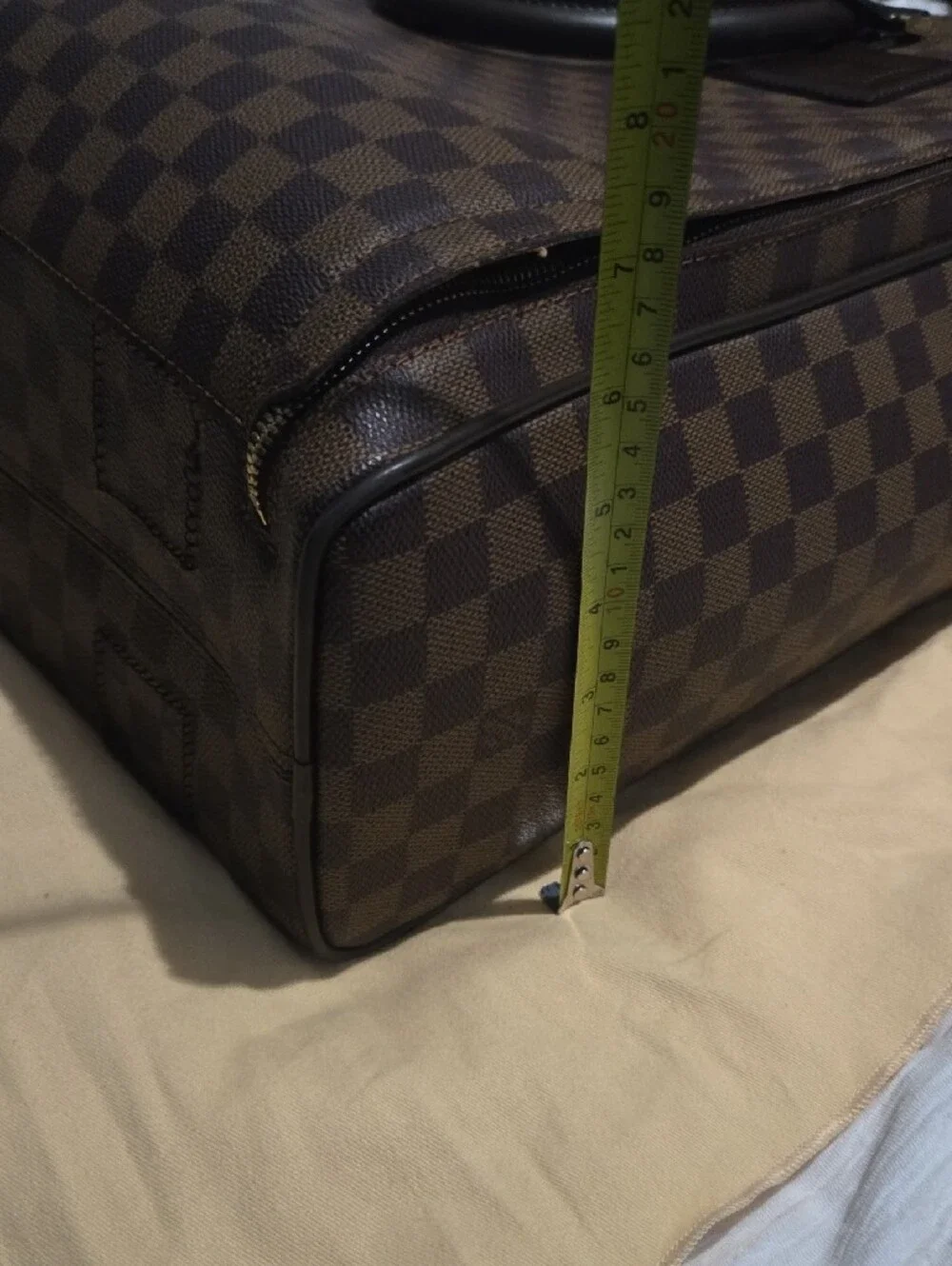 Louis Vuitton Brown Damier Check Luggage with Detachable Strap